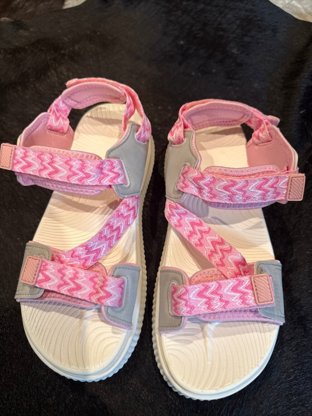 Kuailu Sandals Women’s Orthopedic Plantar Fasciitis Support Sz 8.5 Pink Walking